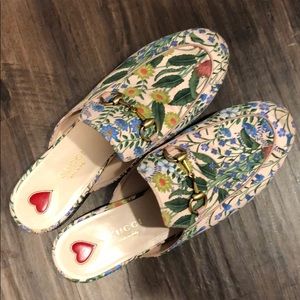 Gucci Princetown Slipper Mule in Flora